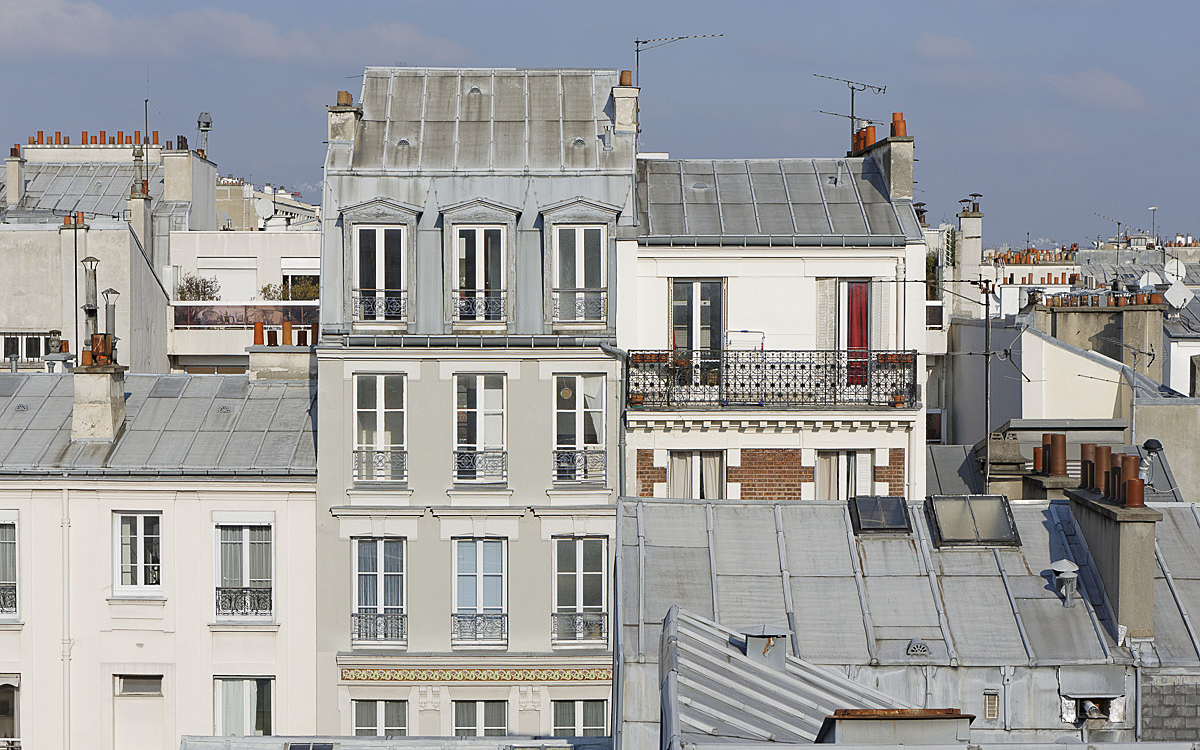 Toits, vu depuis la rue Cler