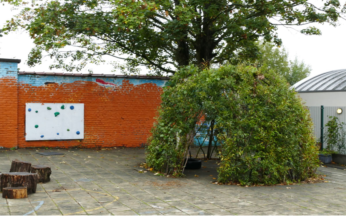 Cour Oasis de l'école du Souverain 