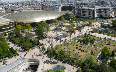 La Canopée et le jardin Nelson Mandela en 2018. 