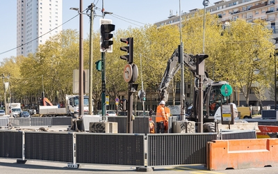 Travaux rue de la Chapelle, avril 2023