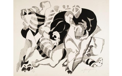 Le rugby Fougeron, André  Musée d’Art moderne de la Ville de Paris