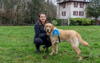 Ecole de chiens guides d'aveugles.