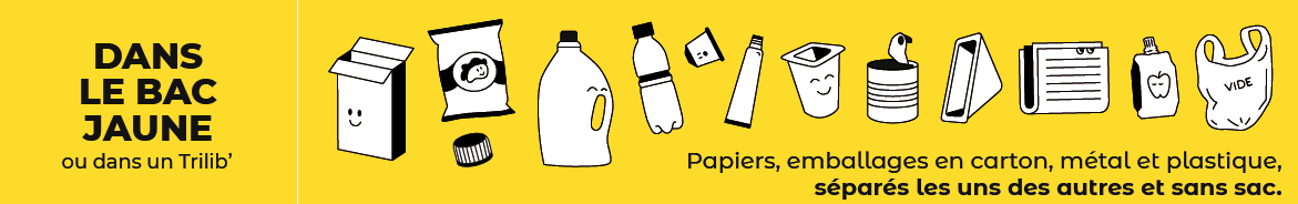 Consignes de tri pour le bac jaune