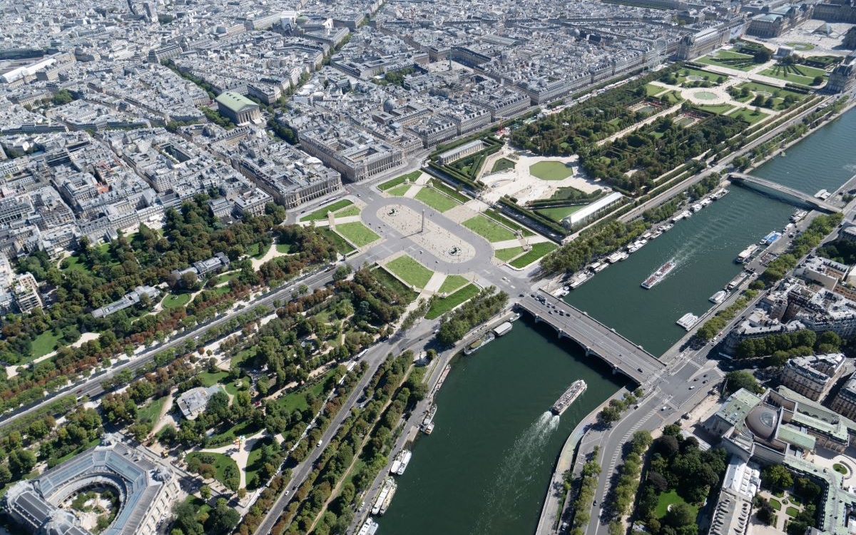 Visuel de la place de la Concorde après rénovation